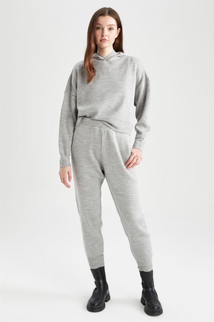 نساء ميلانج رمادي بنطلون رياضي جوجر