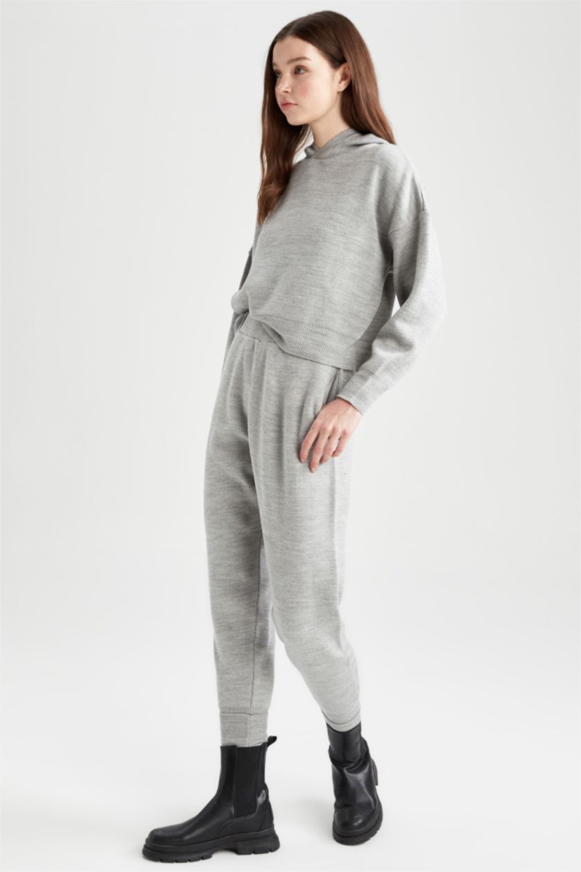 نساء ميلانج رمادي بنطلون رياضي جوجر