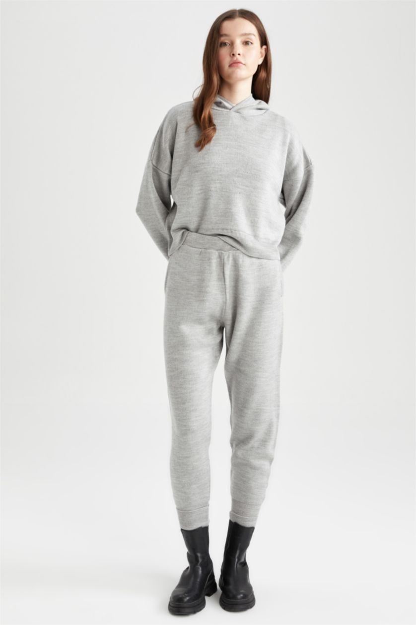 نساء ميلانج رمادي بنطلون رياضي جوجر