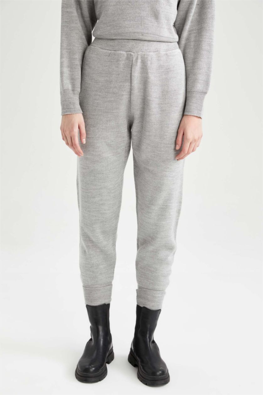 نساء ميلانج رمادي بنطلون رياضي جوجر