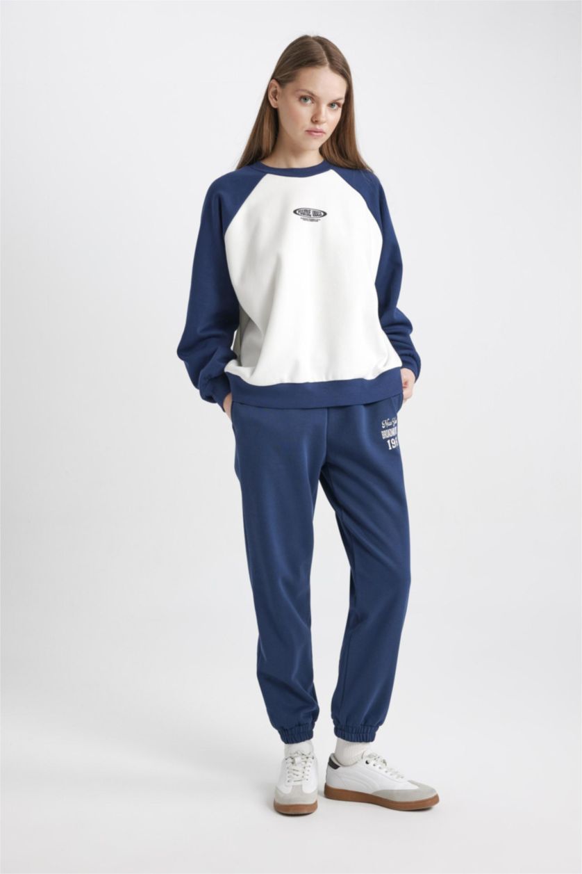 WOMAN NAVY jogger Trousers