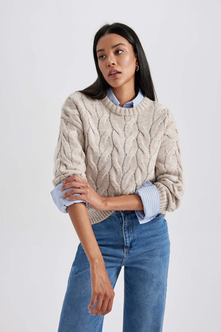 نساء فيزوني Oversize Fit Pullover