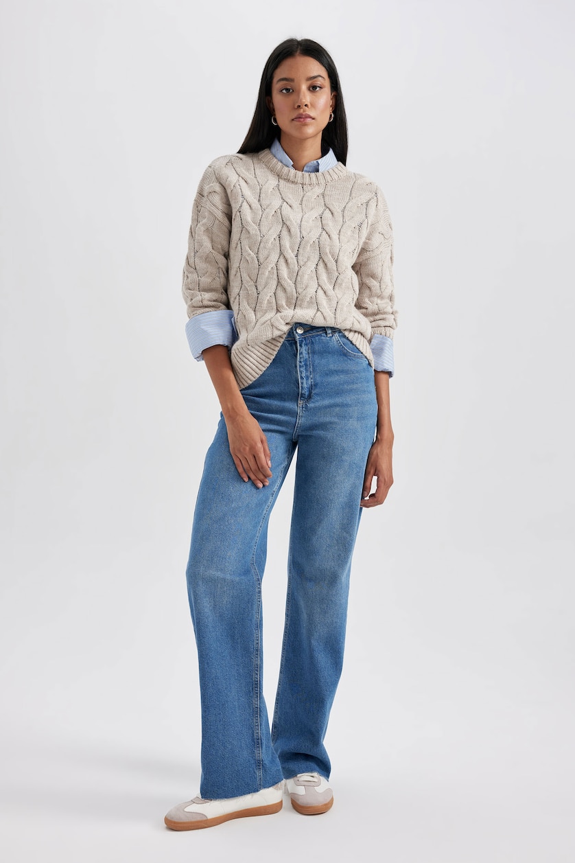 نساء فيزوني Oversize Fit Pullover