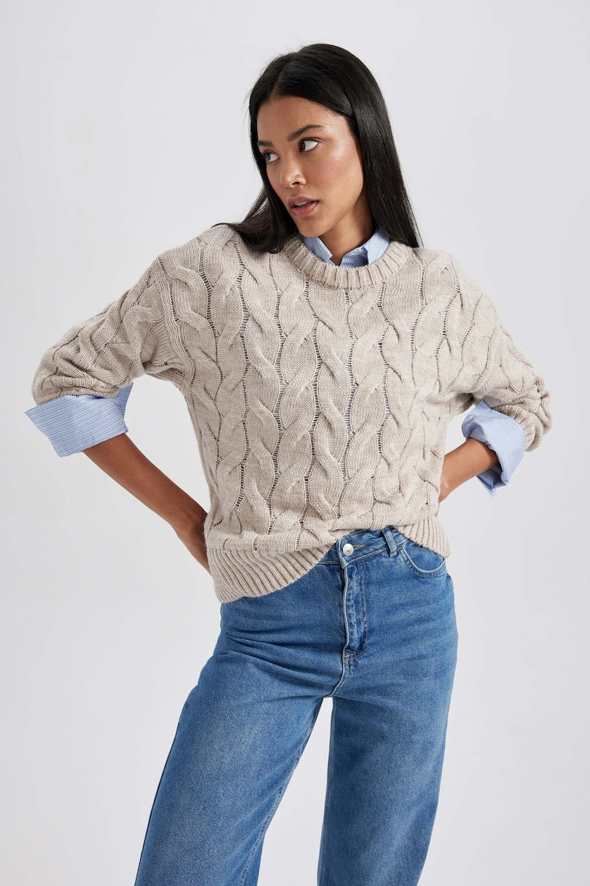 نساء فيزوني Oversize Fit Pullover