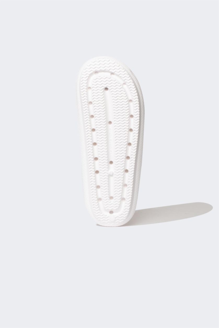 Man White Man Thick Sole Double Banded Eva Slippers