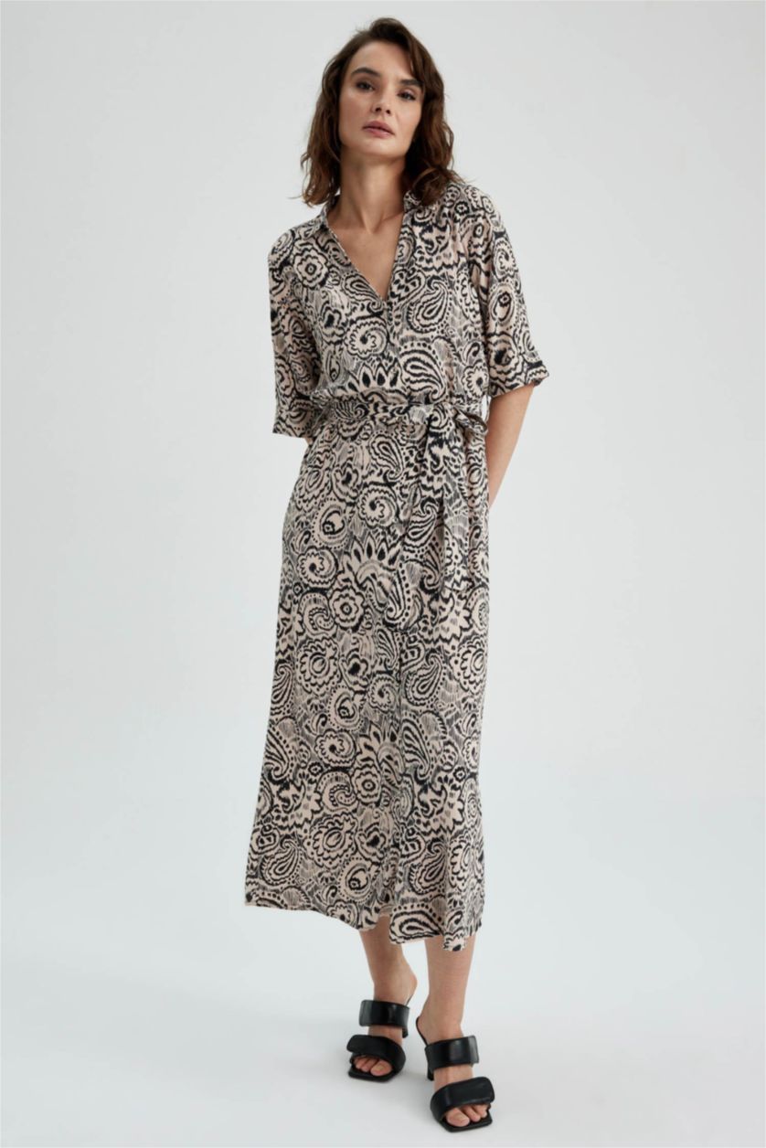 WOMAN Beige Maxi Dress