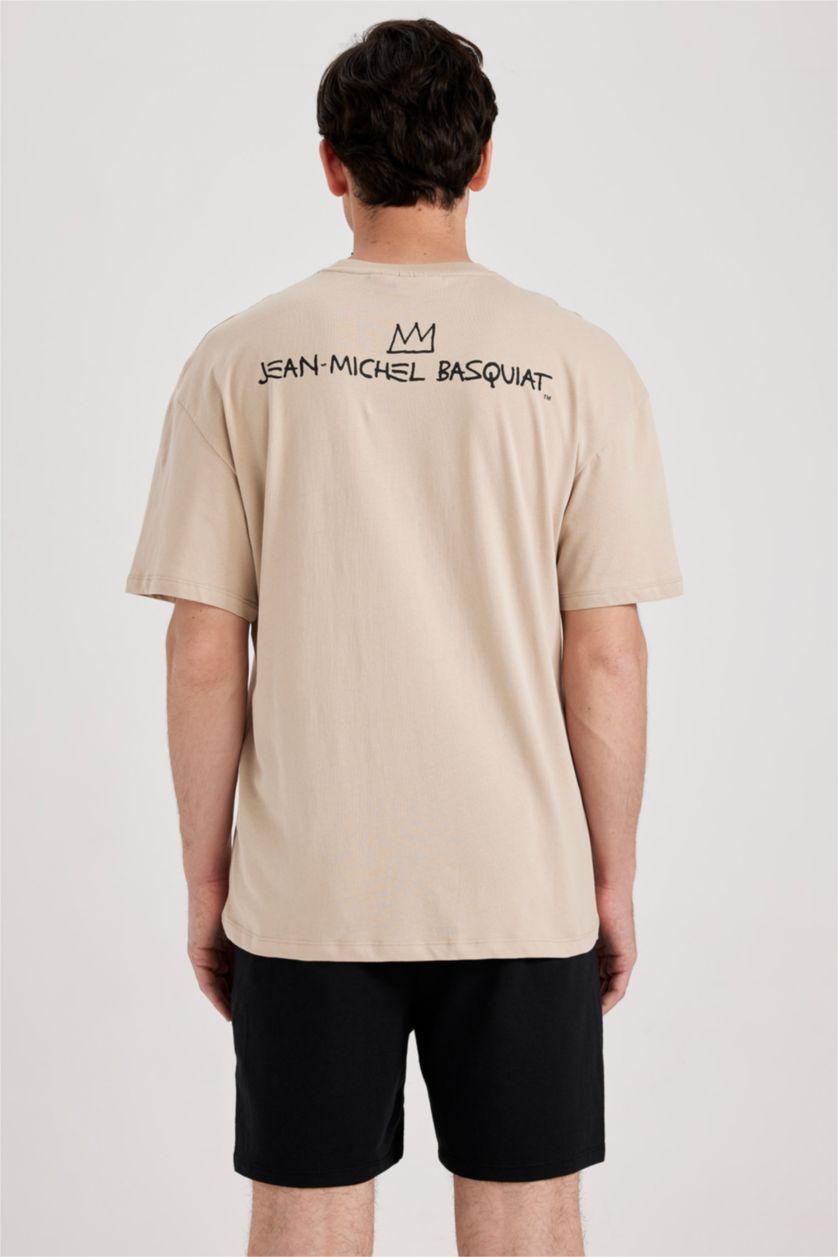 MAN Beige Comfort Fit Short Sleeve T-Shirt