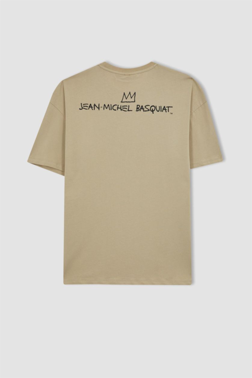 MAN Beige Comfort Fit Short Sleeve T-Shirt