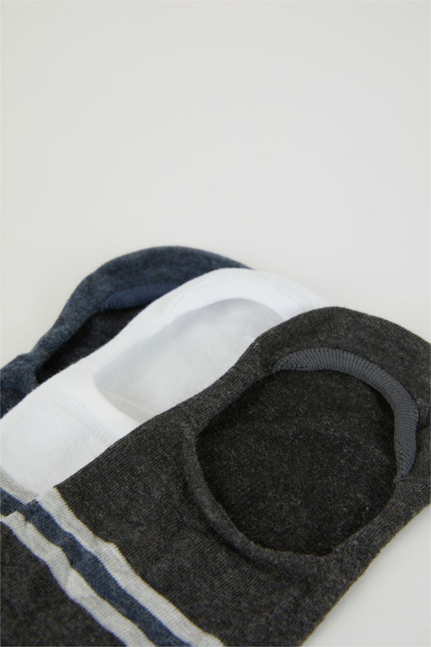 Erkek Karma Erkek Dikişsiz 3'lü Pamuklu Babet Çorap