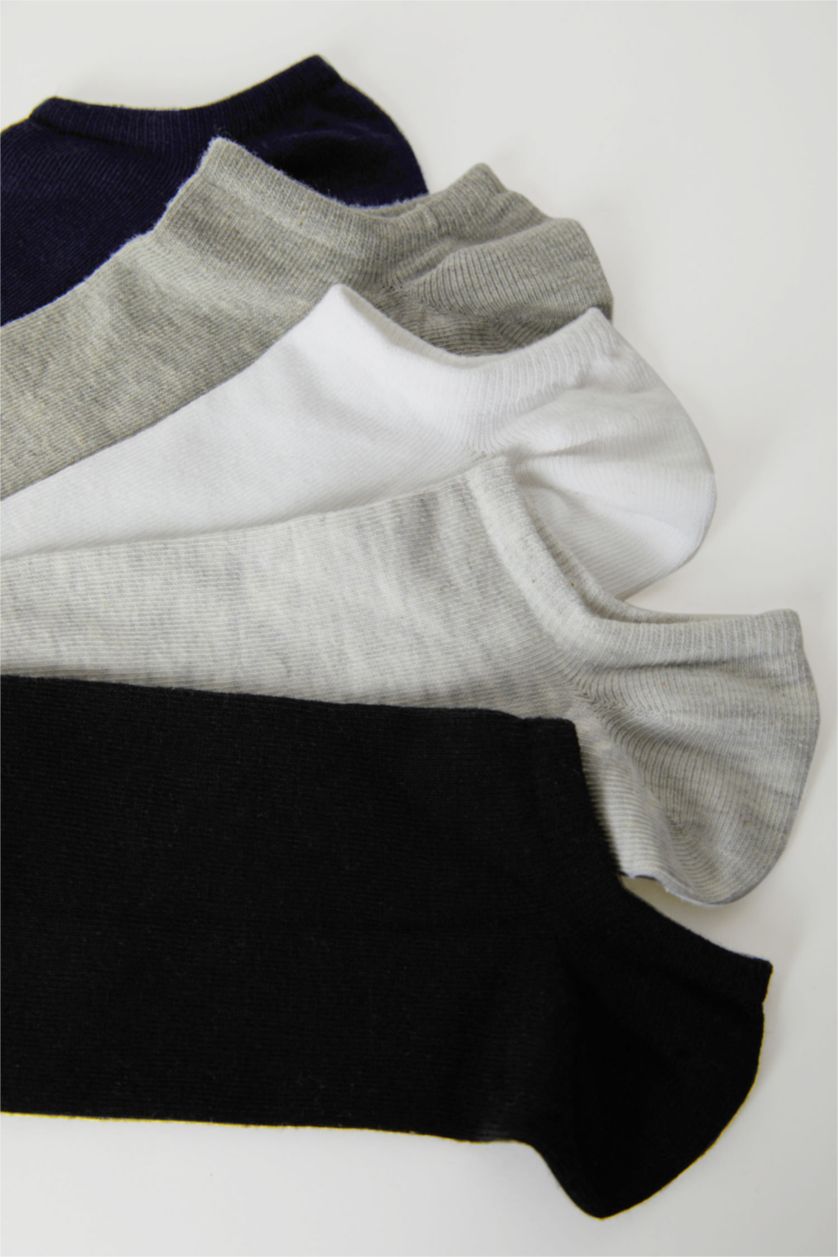 Erkek Karma Erkek Görünmez 5'li Pamuklu Sneaker Çorap