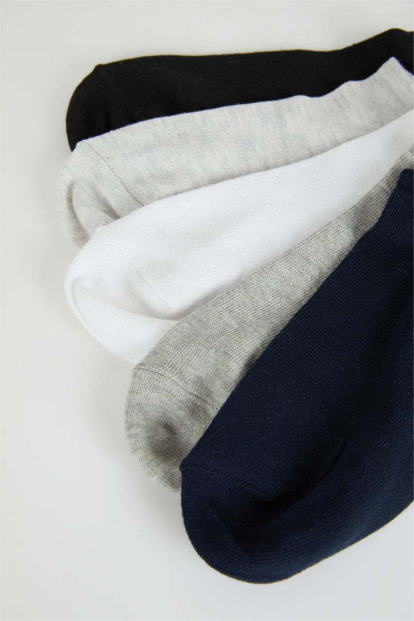 Erkek Karma Erkek Görünmez 5'li Pamuklu Sneaker Çorap