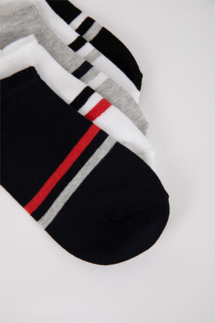 Erkek Karma Erkek 5'li Pamuklu Sneaker Çorap