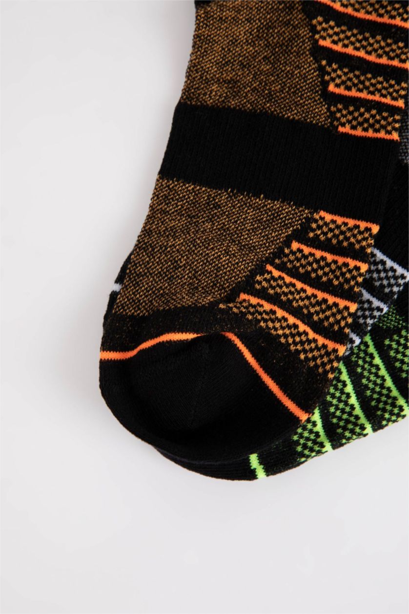 Мужчины Разноцветный Носки из хлопка для мужчин, 3 пары, DeFactoFit