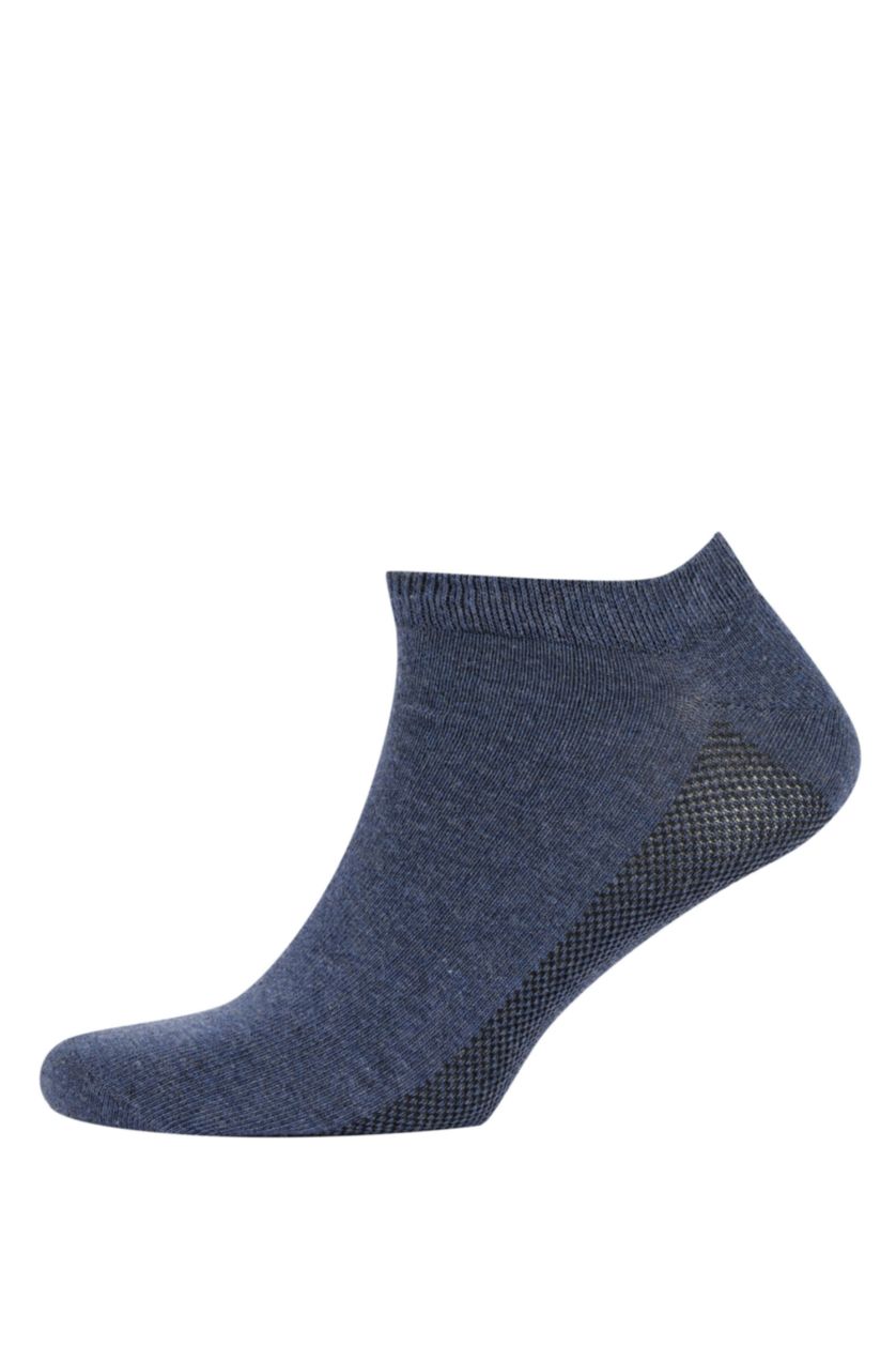 Erkek Lacivert Erkek 3'lü Pamuklu Patik Çorap