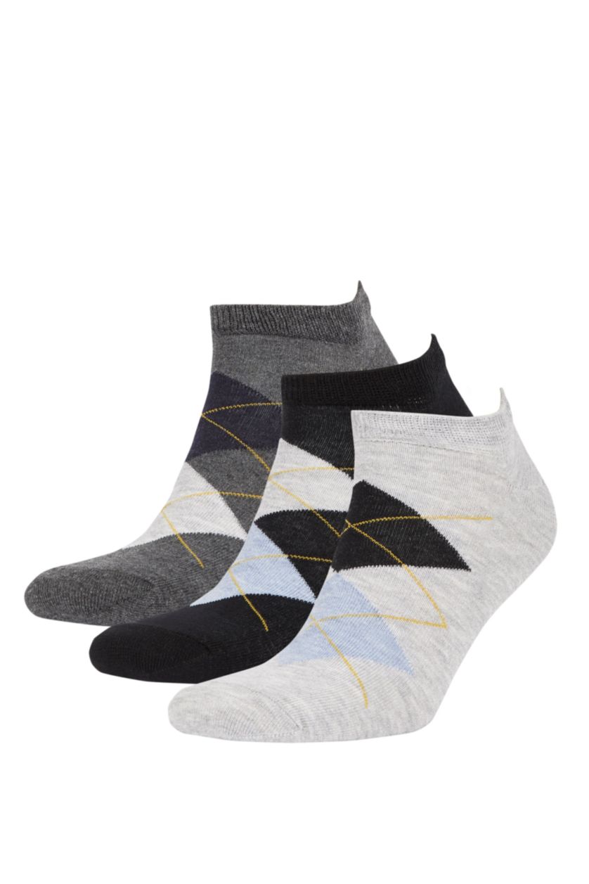 MAN MIXED 3 piece Cotton Short Socks