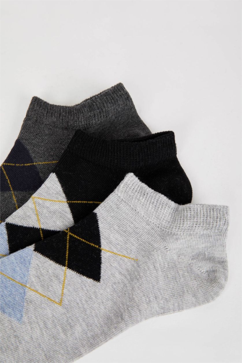 MAN MIXED 3 piece Cotton Short Socks