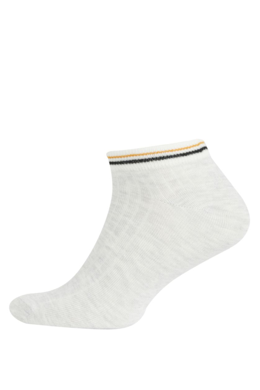 رجال رمادي جوارب ولادي قصيرة قطن - 5 قطع