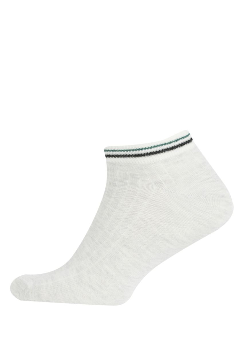 رجال رمادي جوارب ولادي قصيرة قطن - 5 قطع
