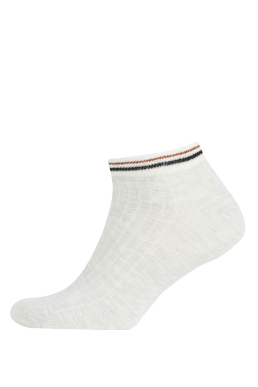 رجال رمادي جوارب ولادي قصيرة قطن - 5 قطع