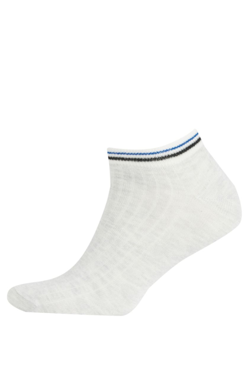 رجال رمادي جوارب ولادي قصيرة قطن - 5 قطع