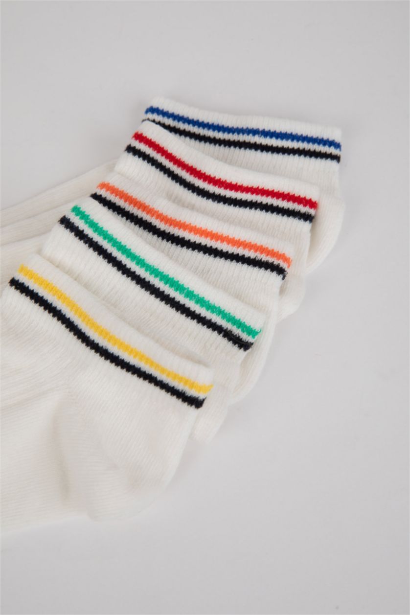 MAN White Man 5 Piece Short Socks