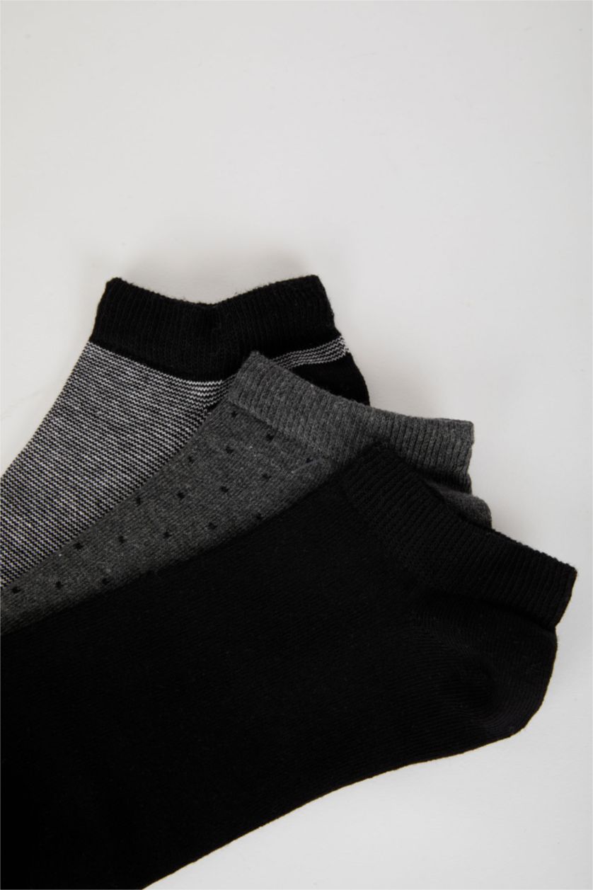 MAN MIXED Men 3 Pack Cotton Booties Socks