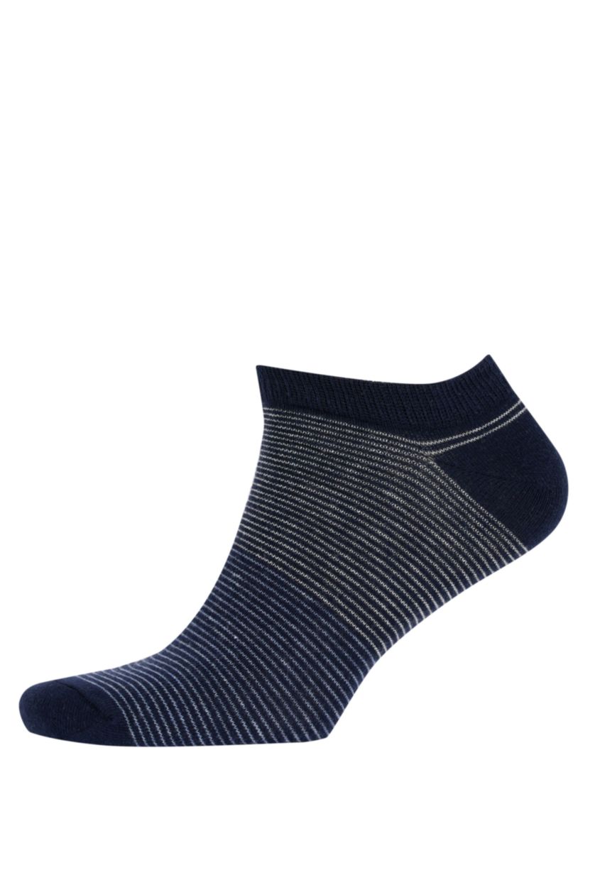 Erkek Lacivert Erkek 3'lü Pamuklu Patik Çorap