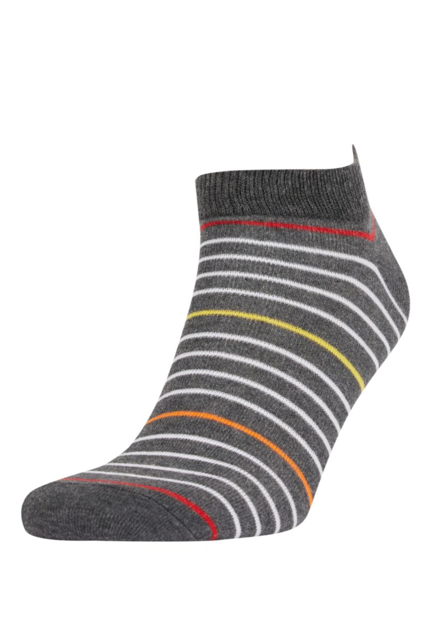 MAN MIXED Men 3 Pack Cotton Booties Socks