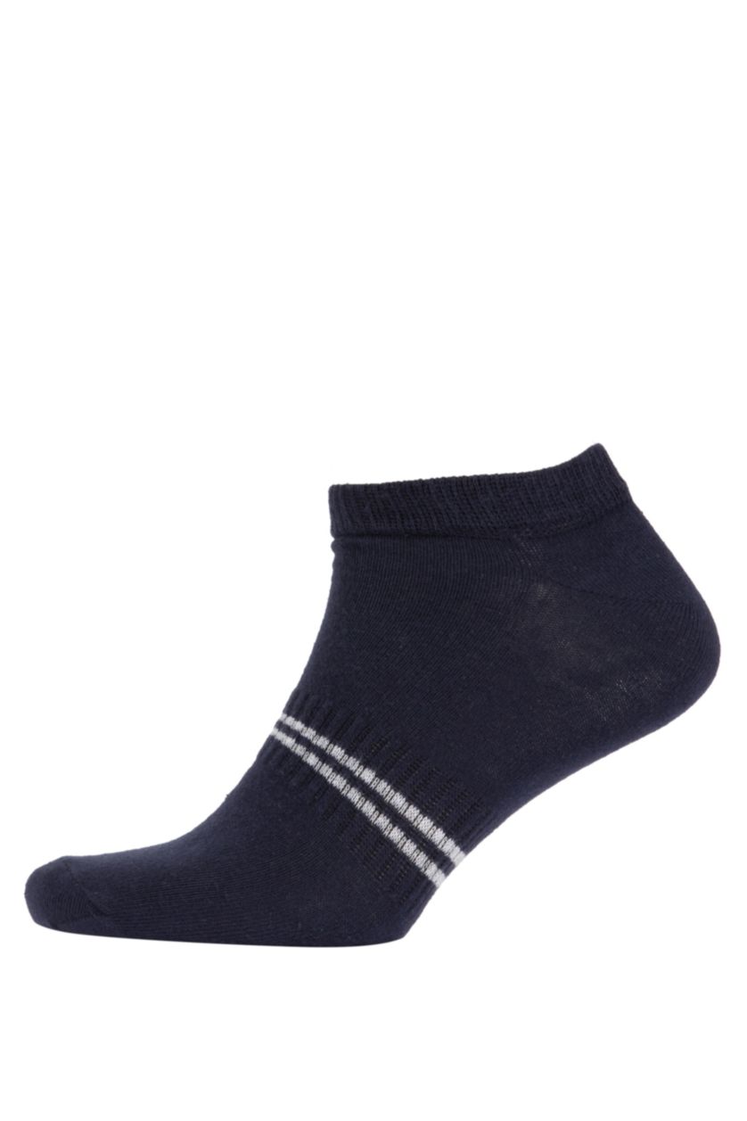 Erkek Karma Erkek Baskılı 5'li Pamuklu Patik Çorap