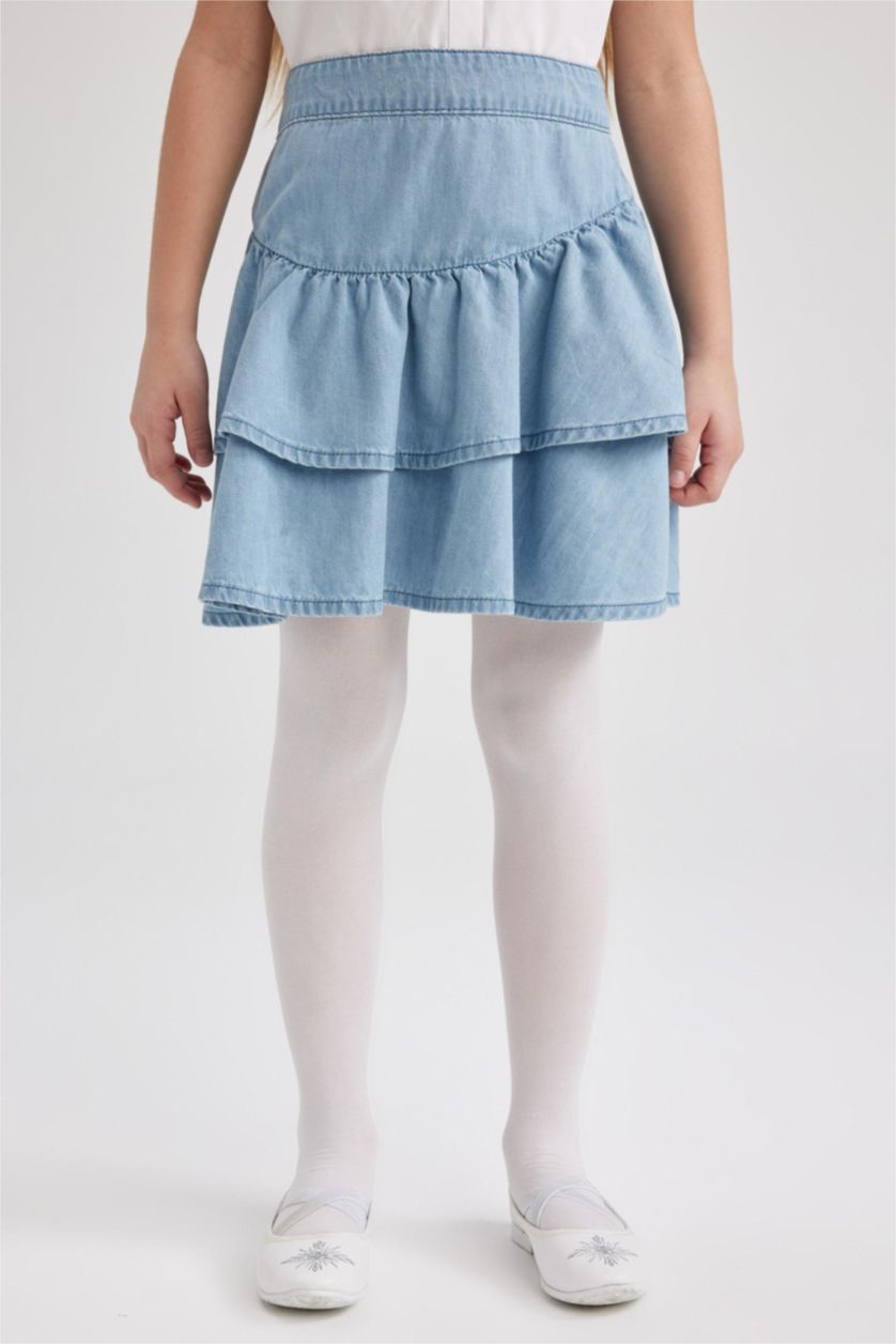 GIRLS & TEENS Light Blue Girl Child Jean Skirt