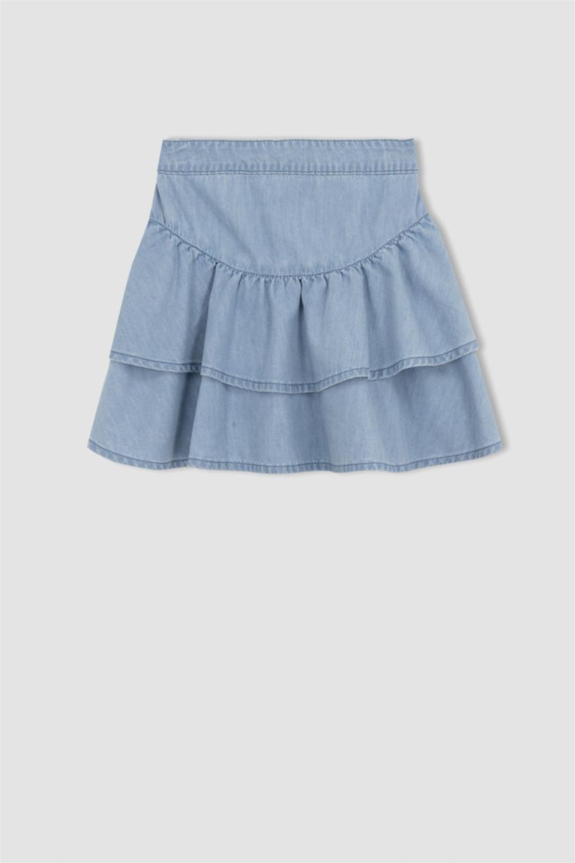 GIRLS & TEENS Light Blue Girl Child Jean Skirt
