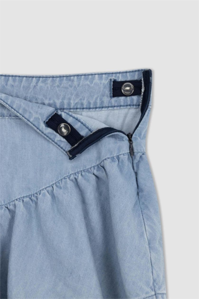 GIRLS & TEENS Light Blue Girl Child Jean Skirt