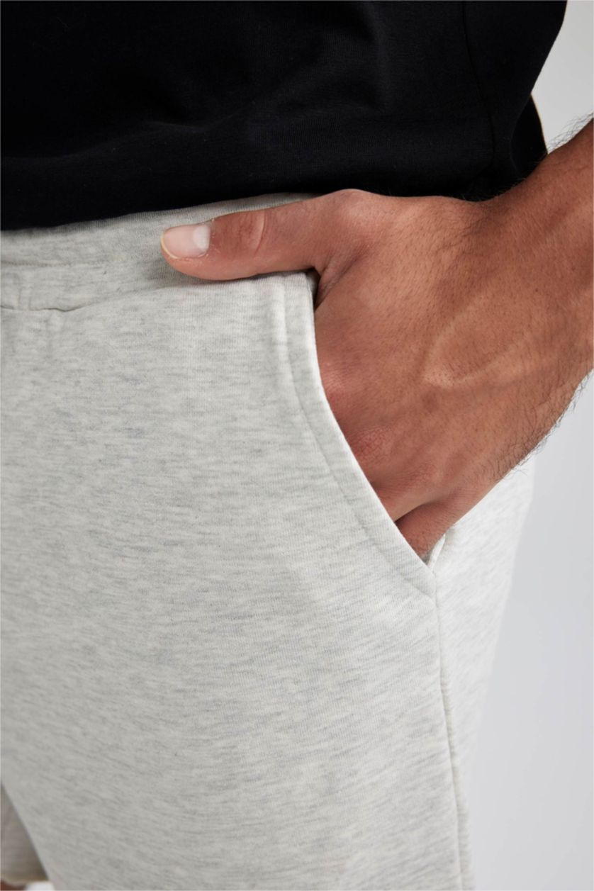 HOMME Gris Clair Short Basique Slim