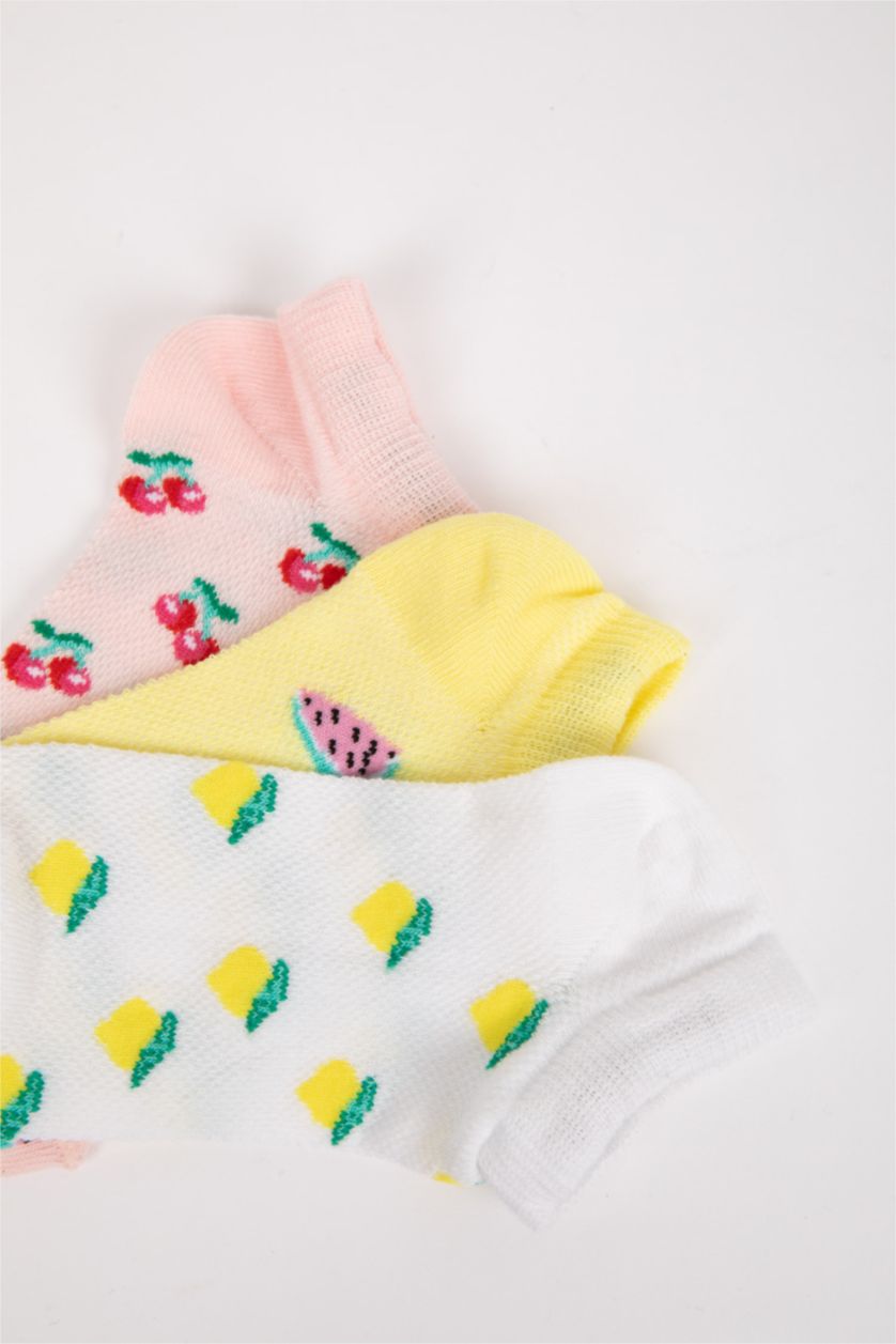Девочки и подростки Разноцветный Носки из хлопка для девочек, 3 пары