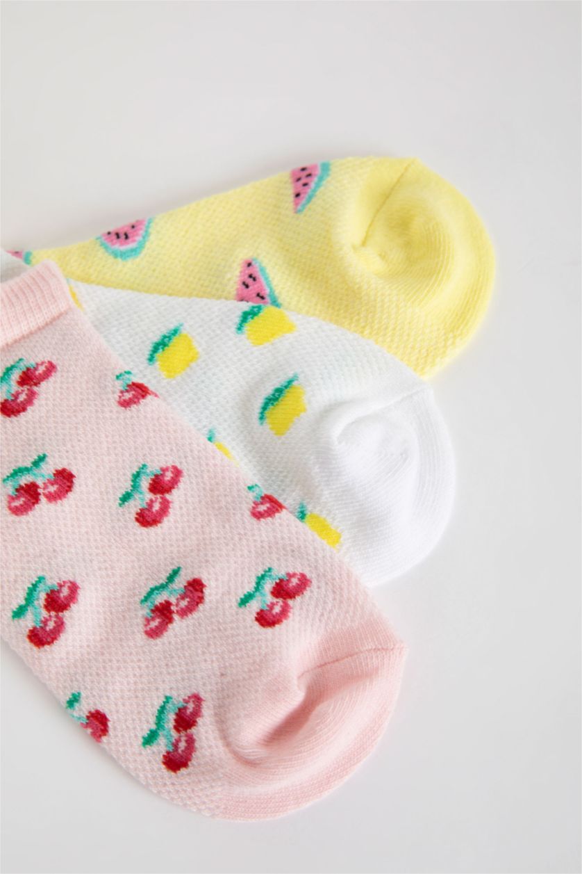 Девочки и подростки Разноцветный Носки из хлопка для девочек, 3 пары