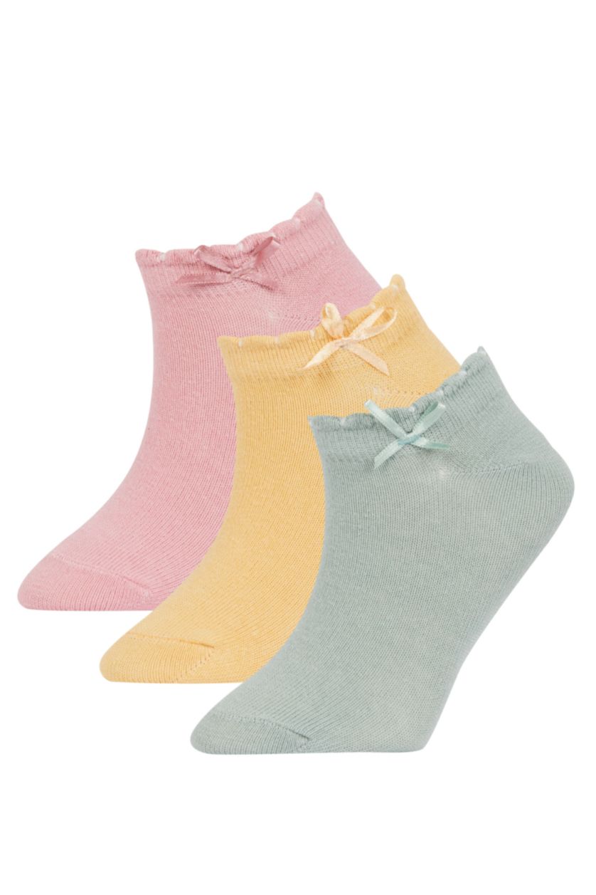 GIRLS & TEENS MIXED Girls 3 Pack Cotton Booties Socks