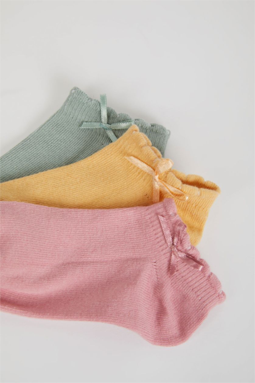 GIRLS & TEENS MIXED Girls 3 Pack Cotton Booties Socks