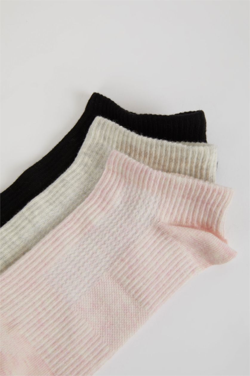 WOMAN Karma Women Defacto Fit 3 Pack Cotton Booties Socks