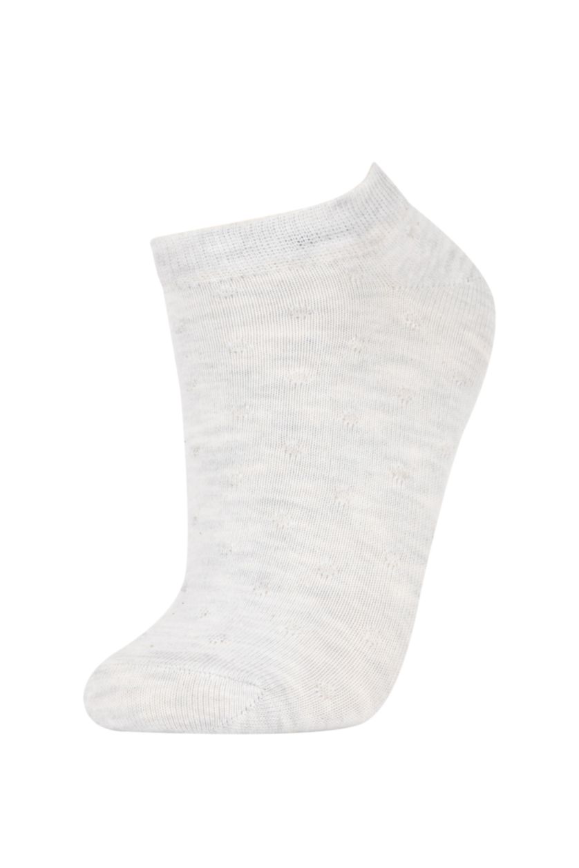 Kadın Karma Kadın 5'li Pamuklu Patik Çorap