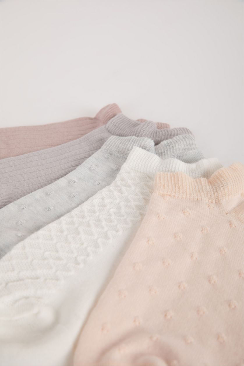 Kadın Karma Kadın 5'li Pamuklu Patik Çorap