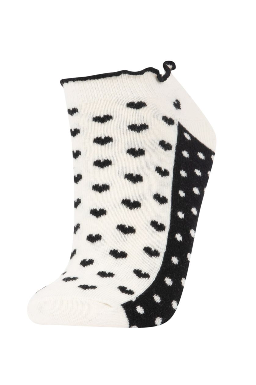 WOMAN Black Women 3 Pack Cotton Booties Socks