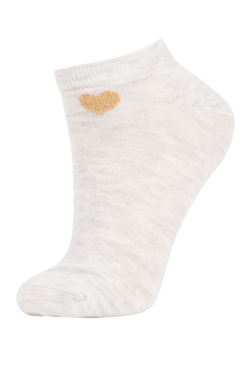 WOMAN MIXED Women 3 Pack Cotton Booties Socks