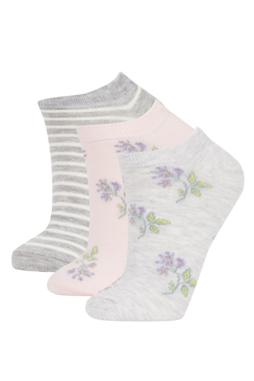 WOMAN MIXED 3 piece Cotton Short Socks
