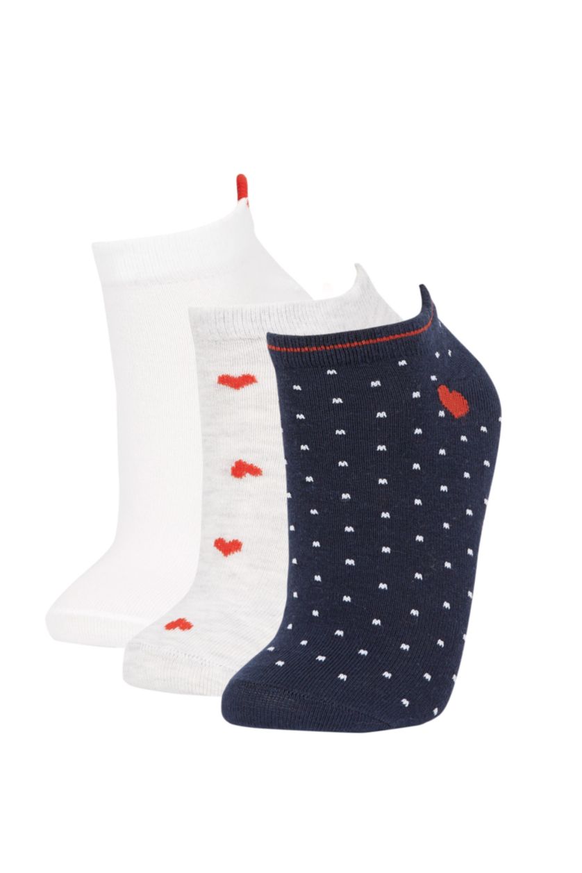 Women Karma 3 piece Cotton Short Socks