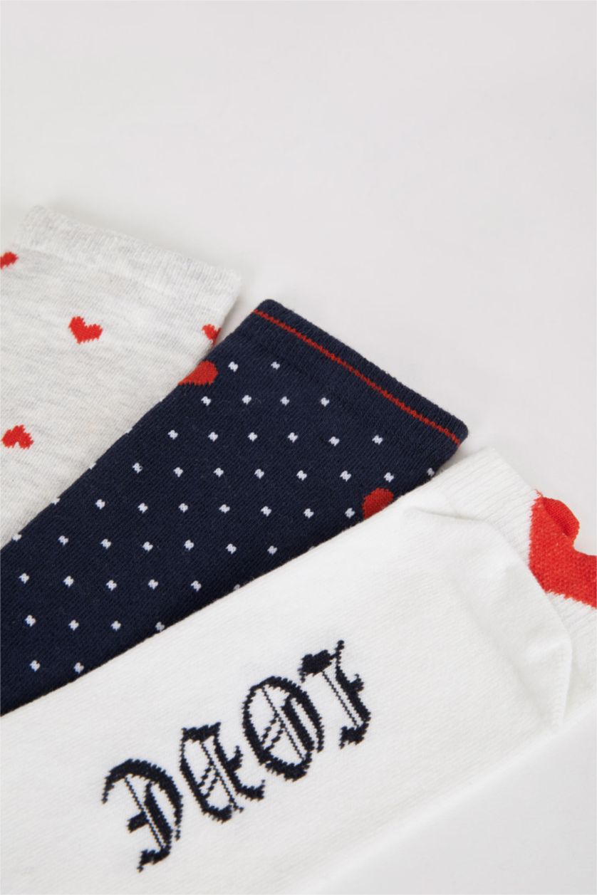 Women Karma 3 piece Cotton Short Socks