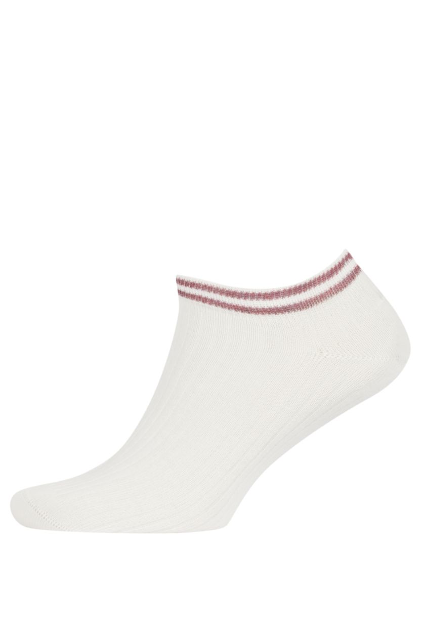 حريمي أبيض (000) شرابات حريمي قطن - 5 قطع