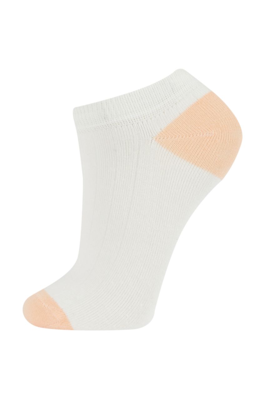 WOMAN White Women 5 Pack Cotton Booties Socks