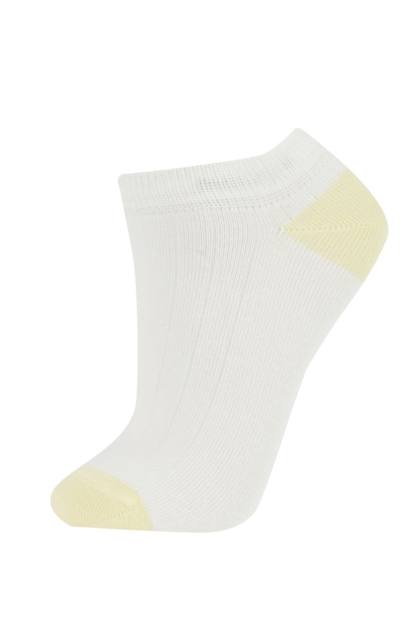 WOMAN White Women 5 Pack Cotton Booties Socks