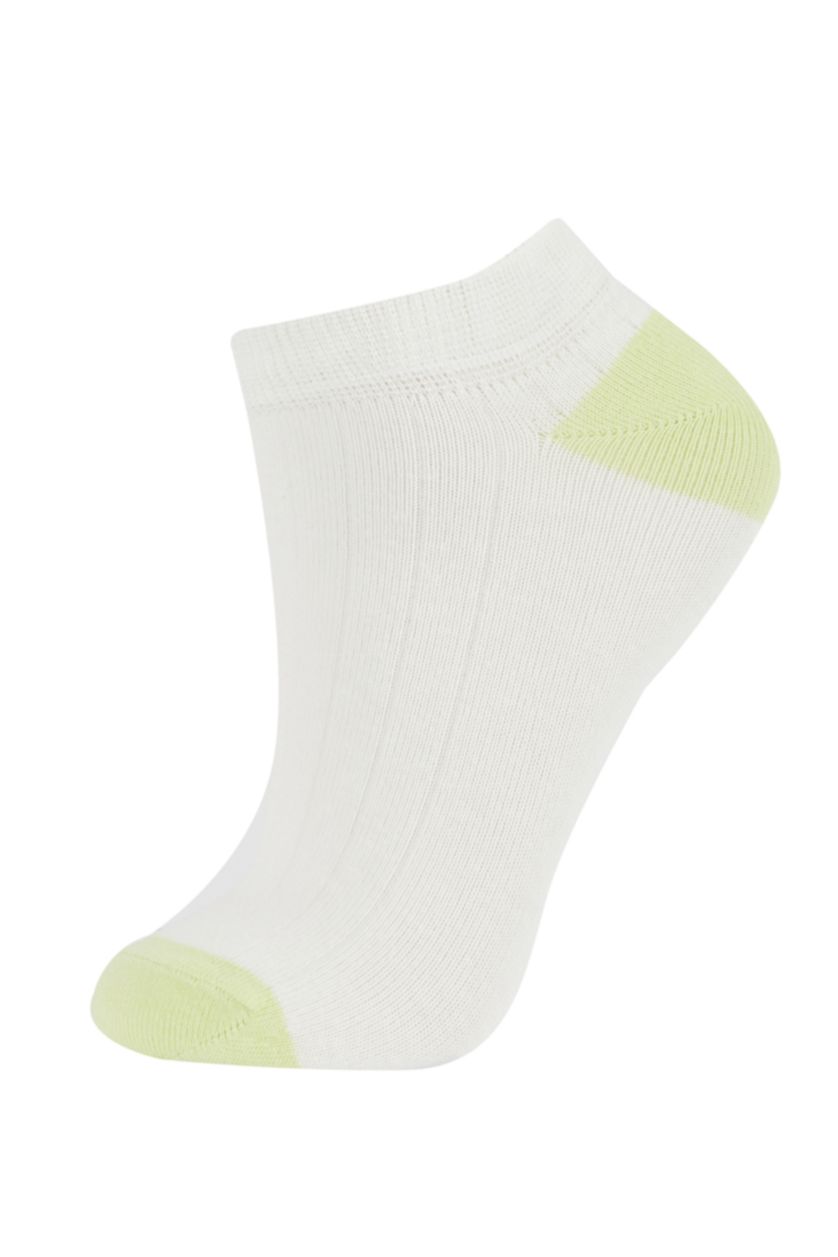 WOMAN White Women 5 Pack Cotton Booties Socks