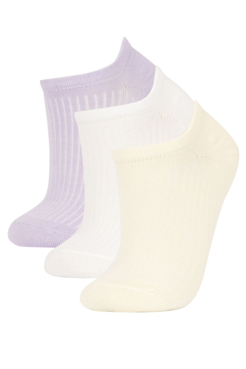 Kadın Karma 3'lü Pamuklu Sneaker Çorap